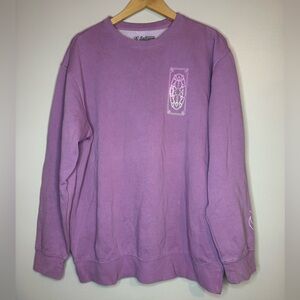 Sakura Lavender Graphic Crewneck Sweatshirt